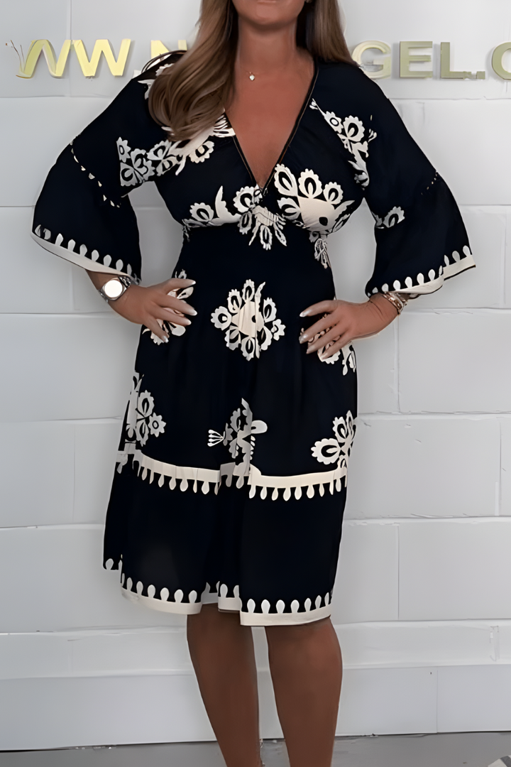 Rosie - V-neck Boho Dress