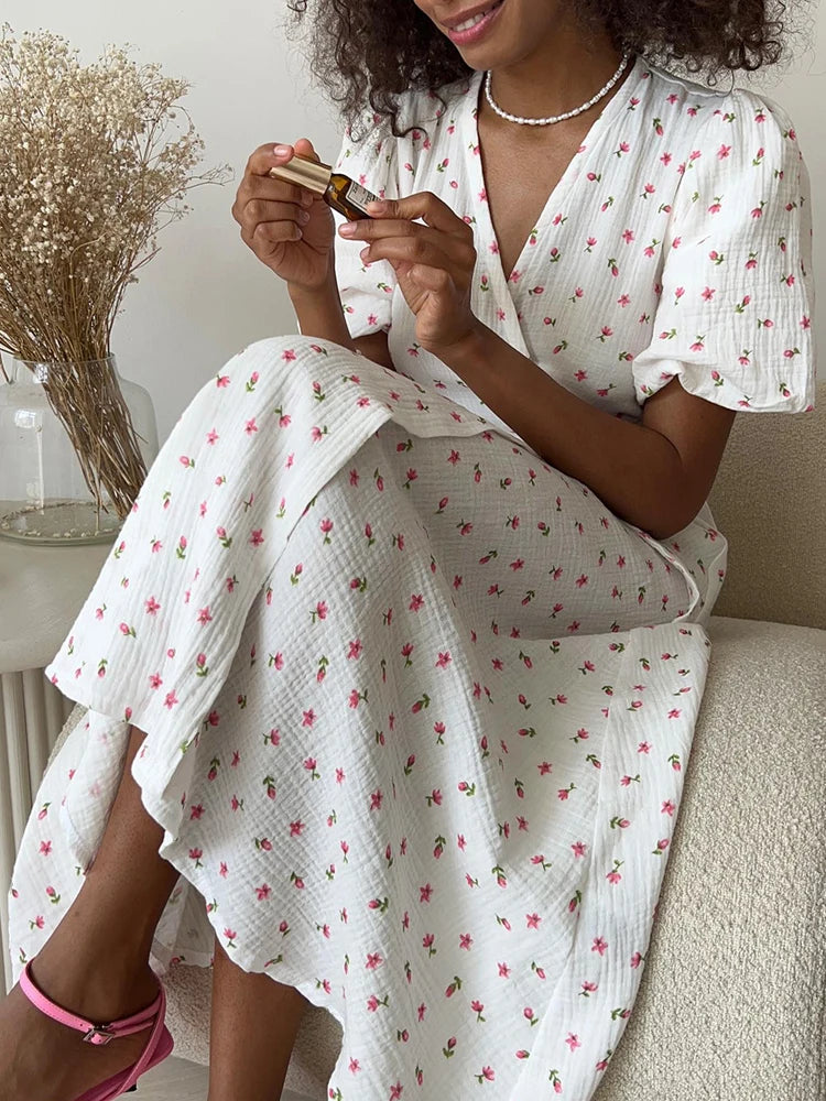 Wendy - Floral Wrap Dress