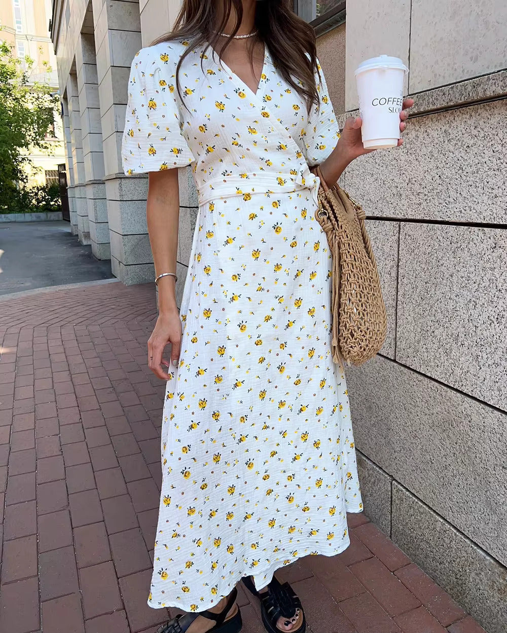 Wendy - Floral Wrap Dress