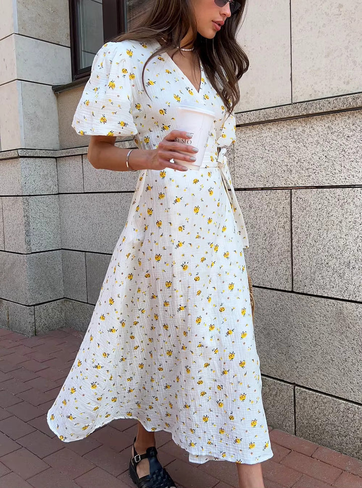 Wendy - Floral Wrap Dress