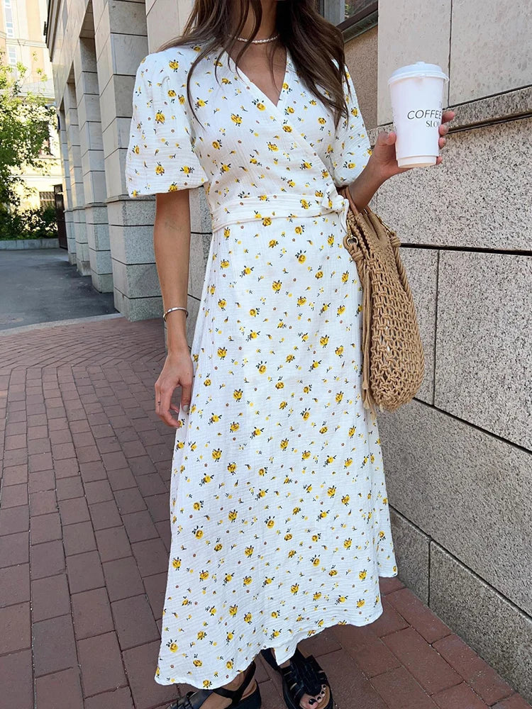 Wendy - Floral Wrap Dress