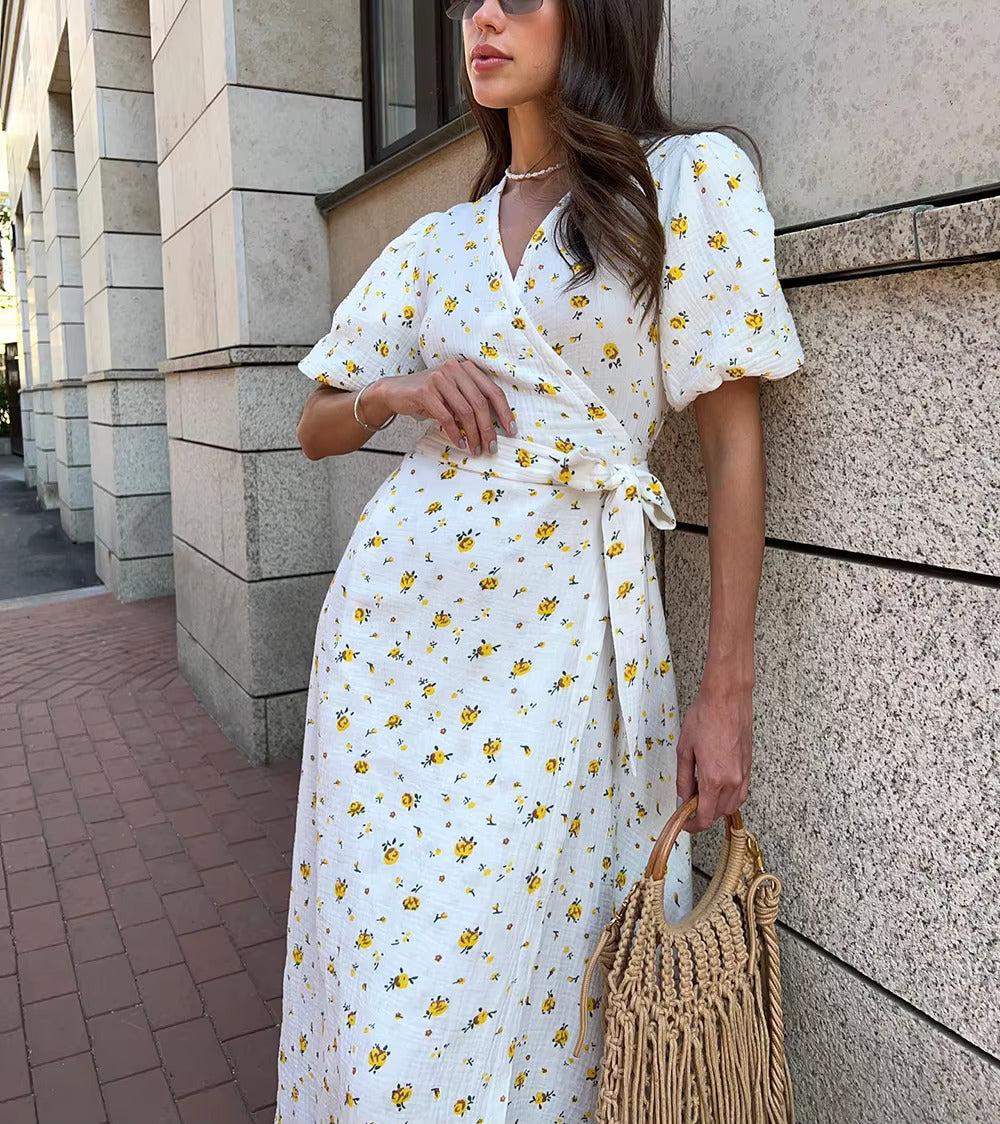 Wendy - Floral Wrap Dress