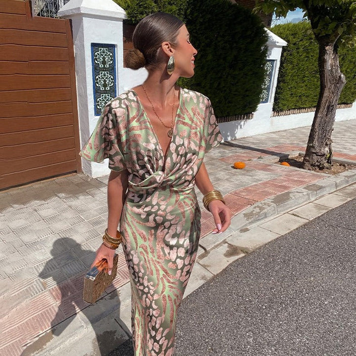 Kendall™ V-Neck Long Dress