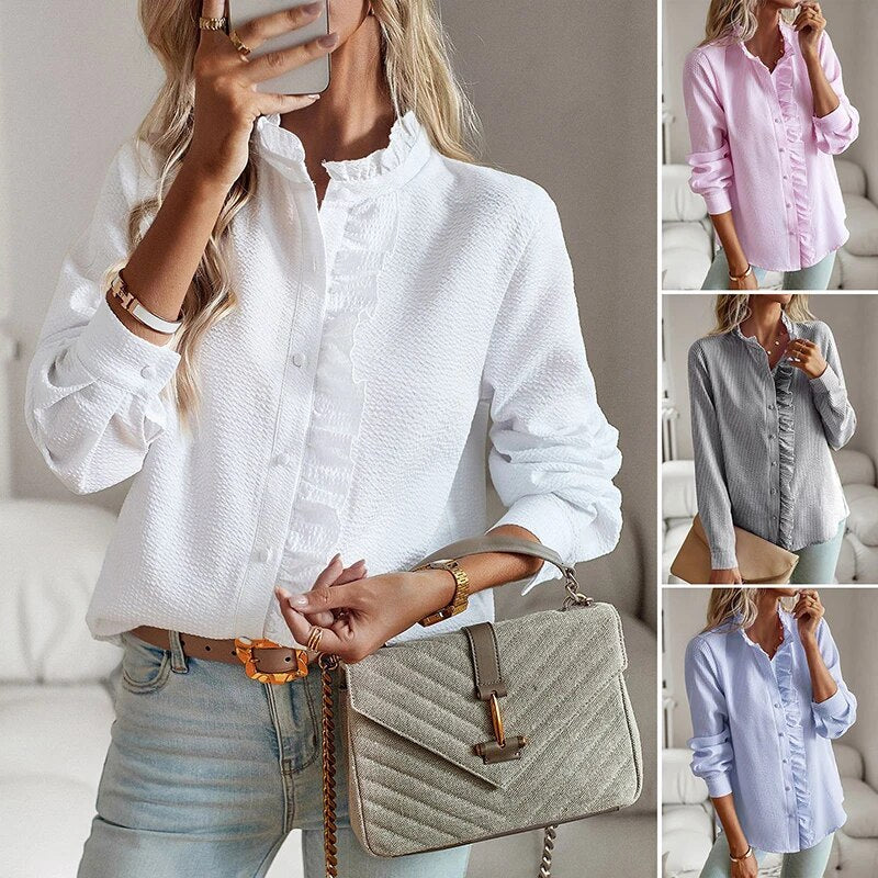 Aurora™ Ruffle Long Sleeve Shirt